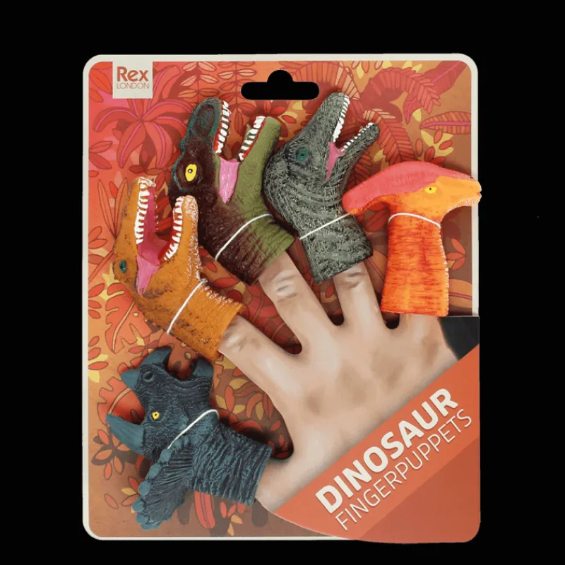 Rex London Animal finger puppets (set of 5) - Dinosaur Sale