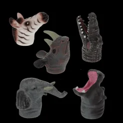 Rex London Animal finger puppets (set of 5) - Safari Hot