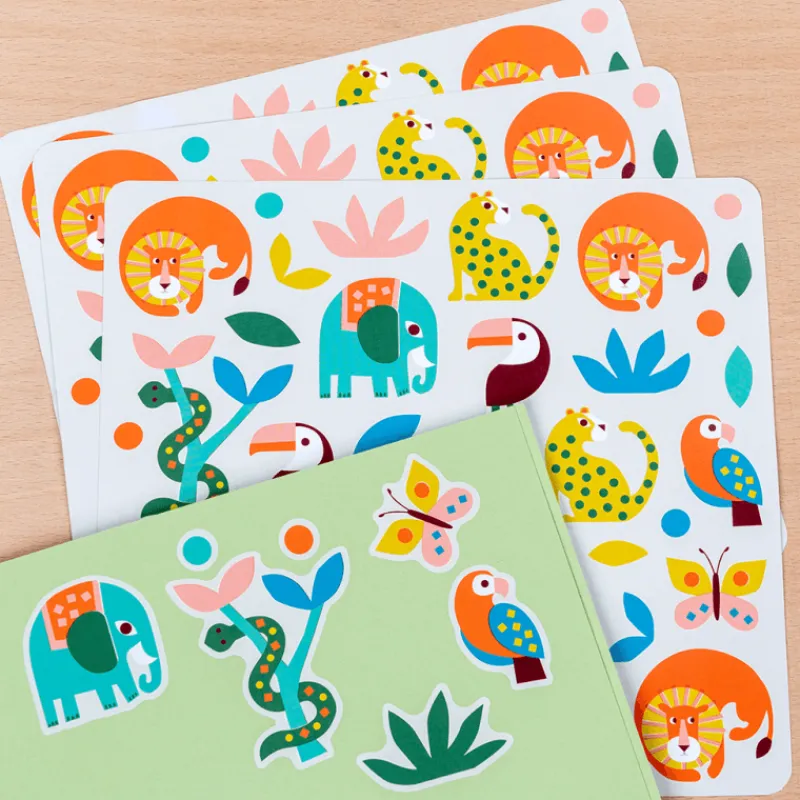 Rex London Animal stickers (3 sheets) - Wild Wonders Clearance