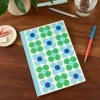 Rex London A5 notebook - Blue and green Daisy Outlet