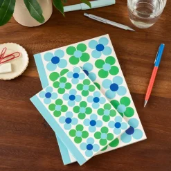 Rex London A5 notebook - Blue and green Daisy Outlet