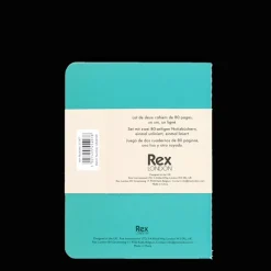 Rex London A6 notebooks (set of 2) - Green & aqua Sale