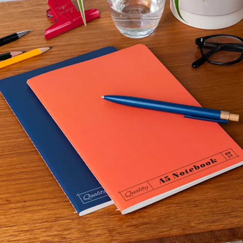 Rex London A5 notebooks (set of 2) - Orange & blue New