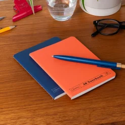 Rex London A6 notebooks (set of 2) - Orange & blue Clearance