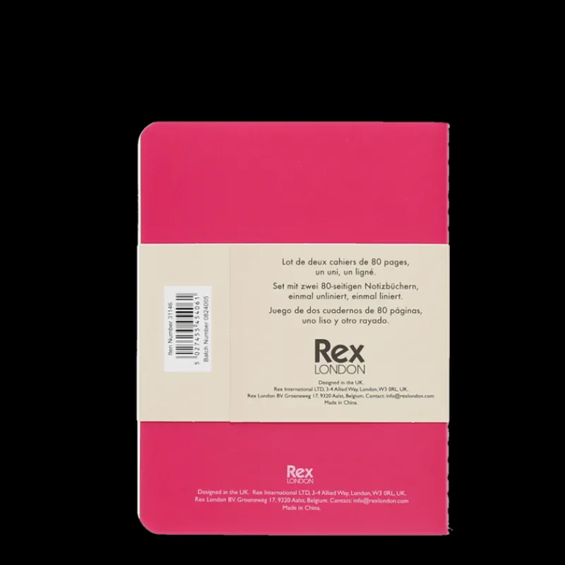Rex London A6 notebooks (set of 2) - Pinks Fashion