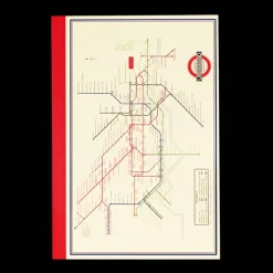 Rex London A5 notebook - TfL Heritage Tube Map Clearance