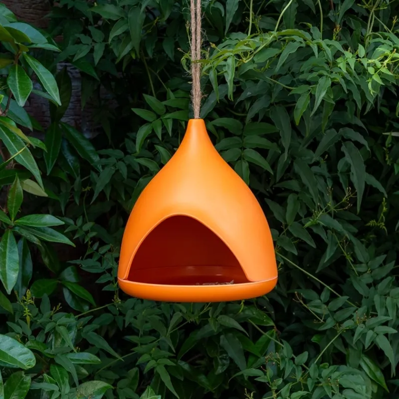 Rex London Bamboo fibre bird feeder - Orange Best