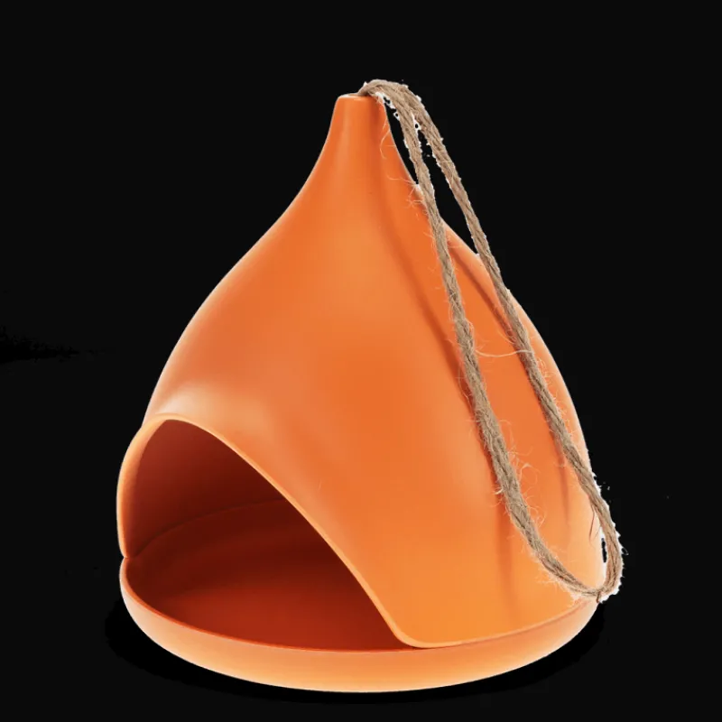 Rex London Bamboo fibre bird feeder - Orange Best