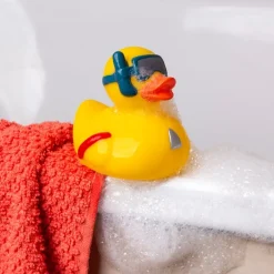 Rex London Bath toy - Duck with snorkel (yellow) New