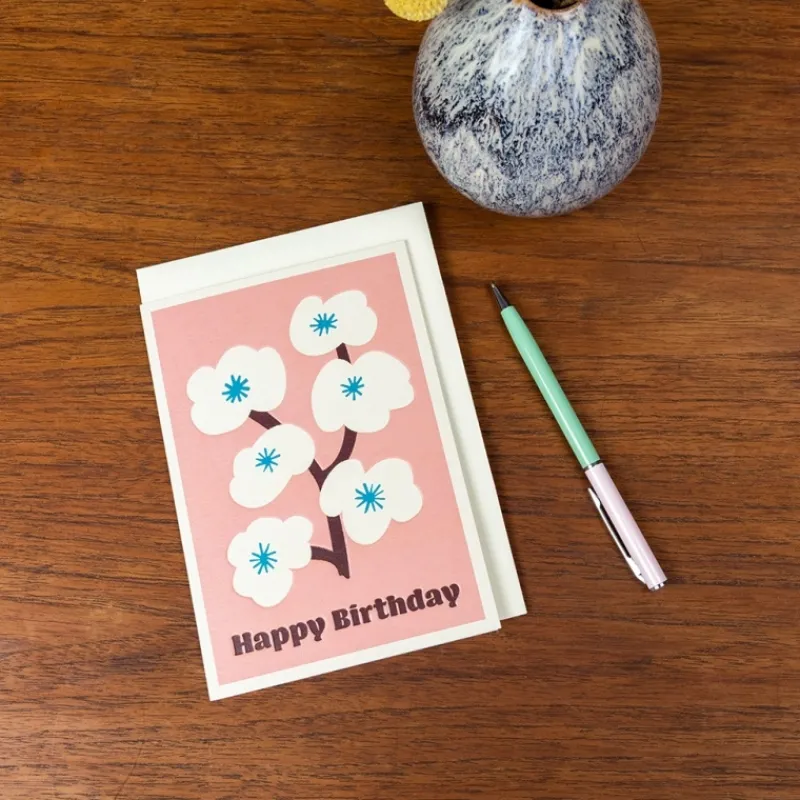 Rex London Birthday card - Blossom tree Best