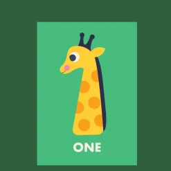 Rex London Birthday card - Giraffe ONE Clearance