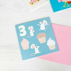 Rex London Birthday card - Mouse THREE Discount