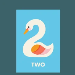 Rex London Birthday card - Swan TWO Sale