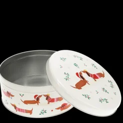 Rex London Cake storage tin - Festive Sausage Dog Outlet