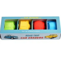 Rex London Car erasers (set of 4) - Road Trip New