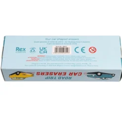 Rex London Car erasers (set of 4) - Road Trip New
