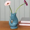 Rex London Ceramic fish vase - Blue Hot