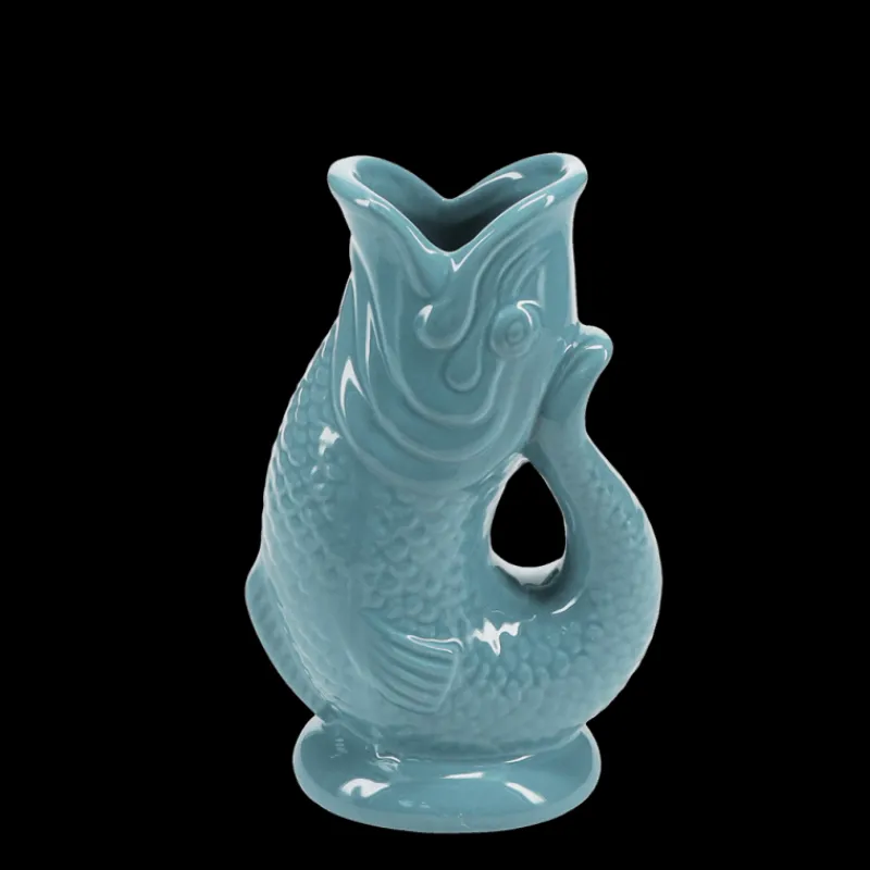 Rex London Ceramic fish vase - Blue Hot