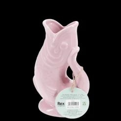 Rex London Ceramic fish vase - Pink Fashion