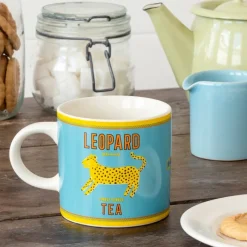 Rex London Ceramic mug 350ml - LEOPARD New
