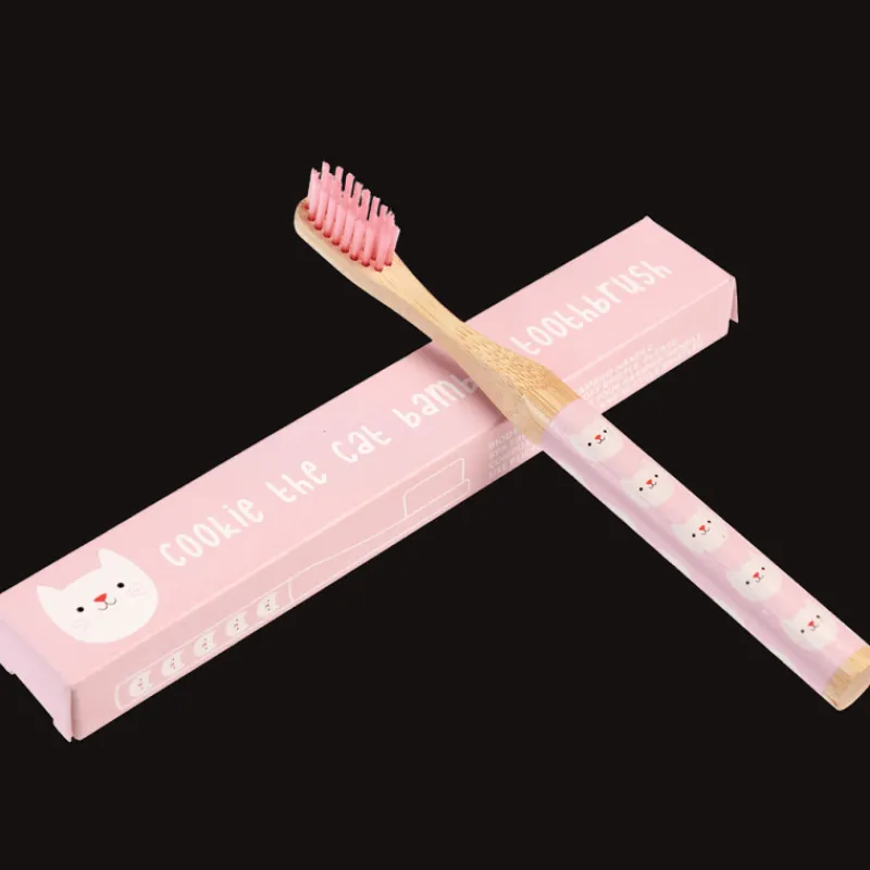 Rex London Children's bamboo toothbrush - Cookie the Cat New