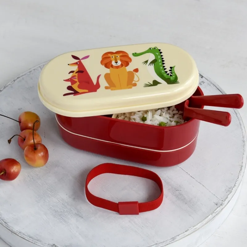 Rex London Children's bento box - Colourful Creatures Discount