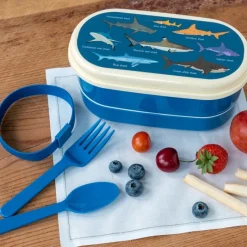 Rex London Children's bento box - Sharks Hot