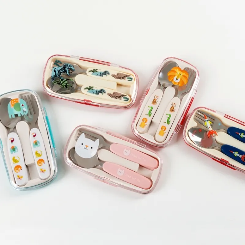 Rex London Children's cutlery set - Colourful Creatures Hot