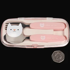 Rex London Children's cutlery set - Cookie the Cat Fashion