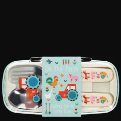 Rex London Children's cutlery set - Farmyard Discount