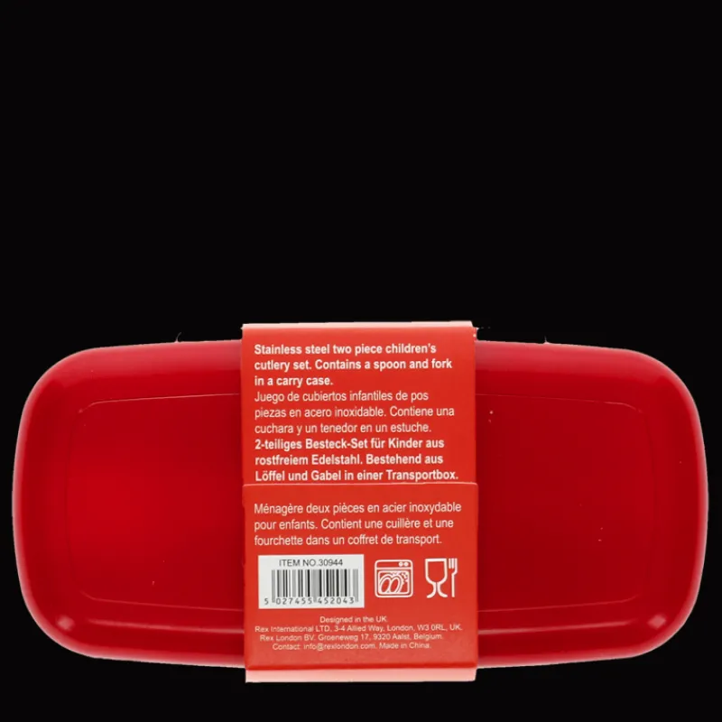 Rex London Children's cutlery set - Sausage Dog Hot