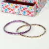 Rex London Children's glitter bracelets (set of two)- Fairies in the Garden Hot