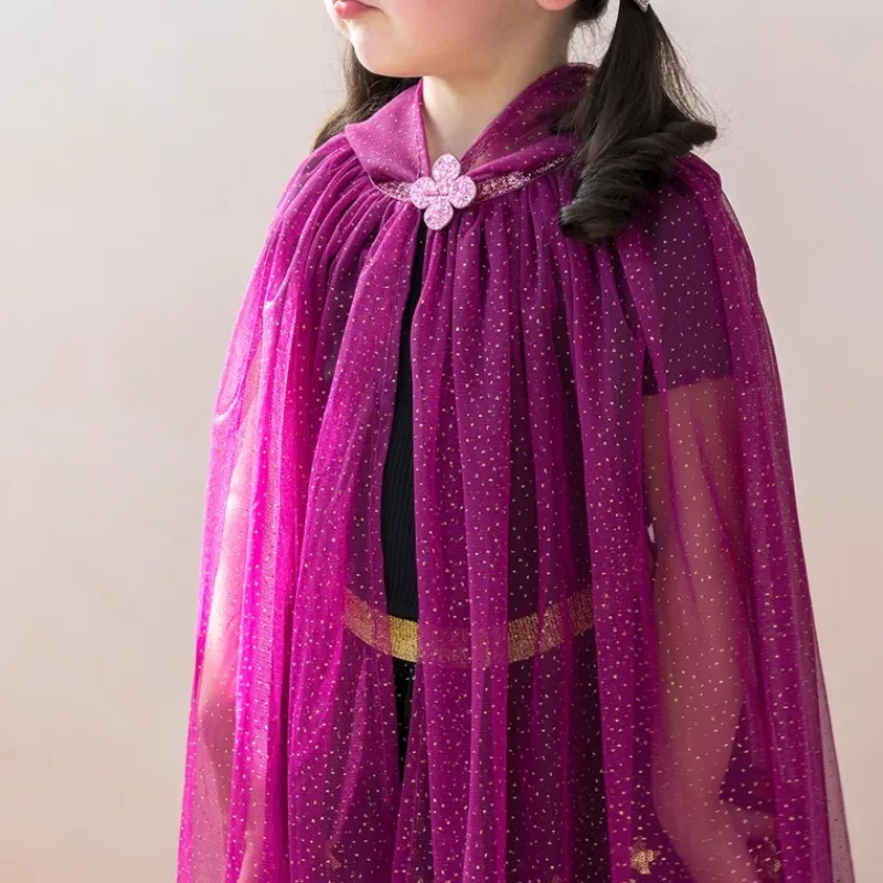 Rex London Children's glitter cape - Dark pink Hot