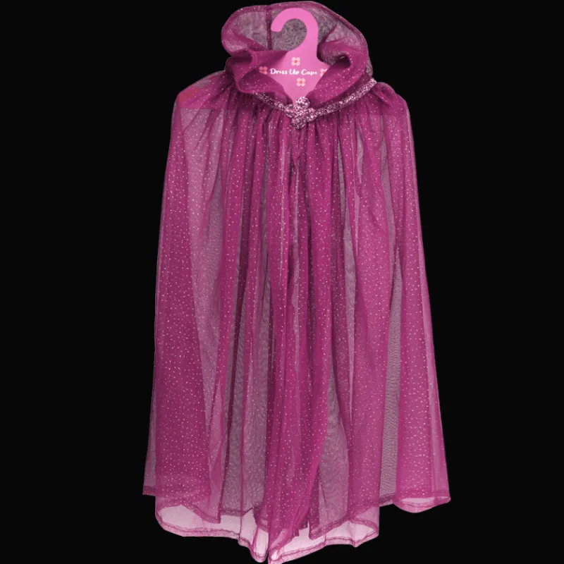 Rex London Children's glitter cape - Dark pink Hot