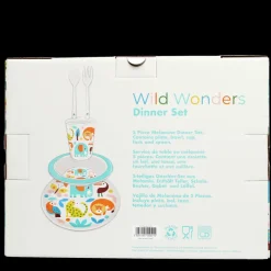 Rex London Children's melamine dinner set (5 pieces) - Wild Wonders Outlet