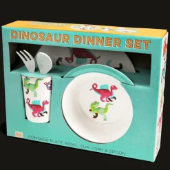Rex London Children's melamine dinner set (5 pieces) - Baby Dinos Sale