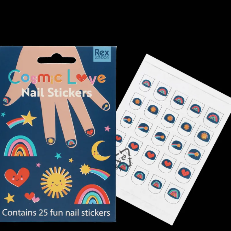 Rex London Children's nail stickers - Cosmic Love Clearance