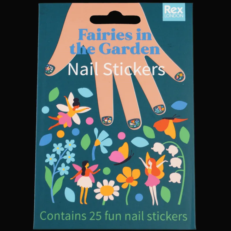 Rex London Children's nail stickers (pack of 25) - Fairies in the Garden Sale