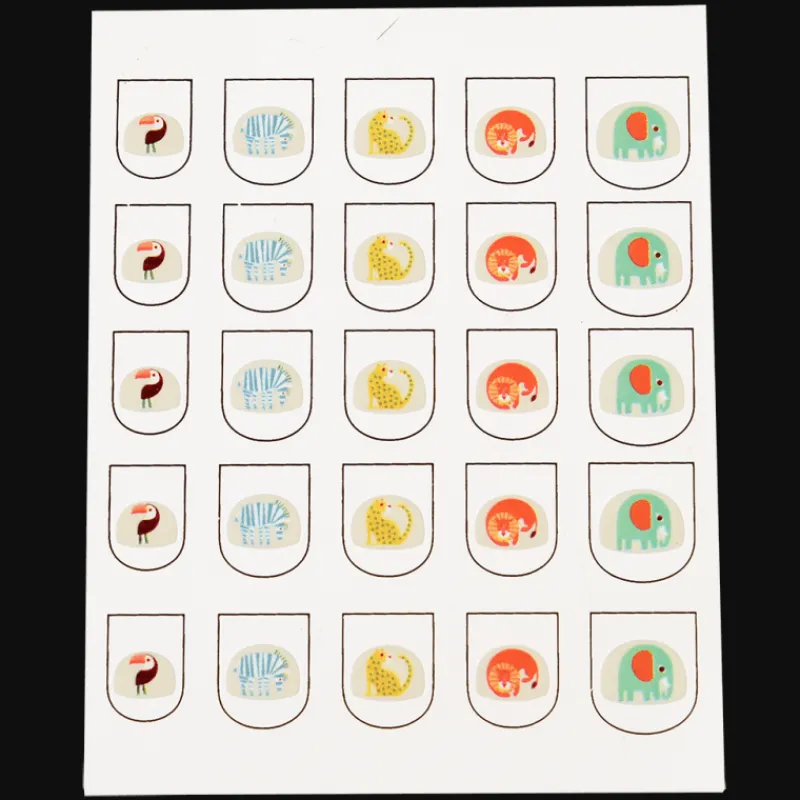 Rex London Children's nail stickers (pack of 25) - Wild Wonders Hot