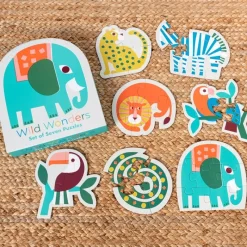 Rex London Children's puzzles (set of 7 animals) - Wild Wonders Fashion