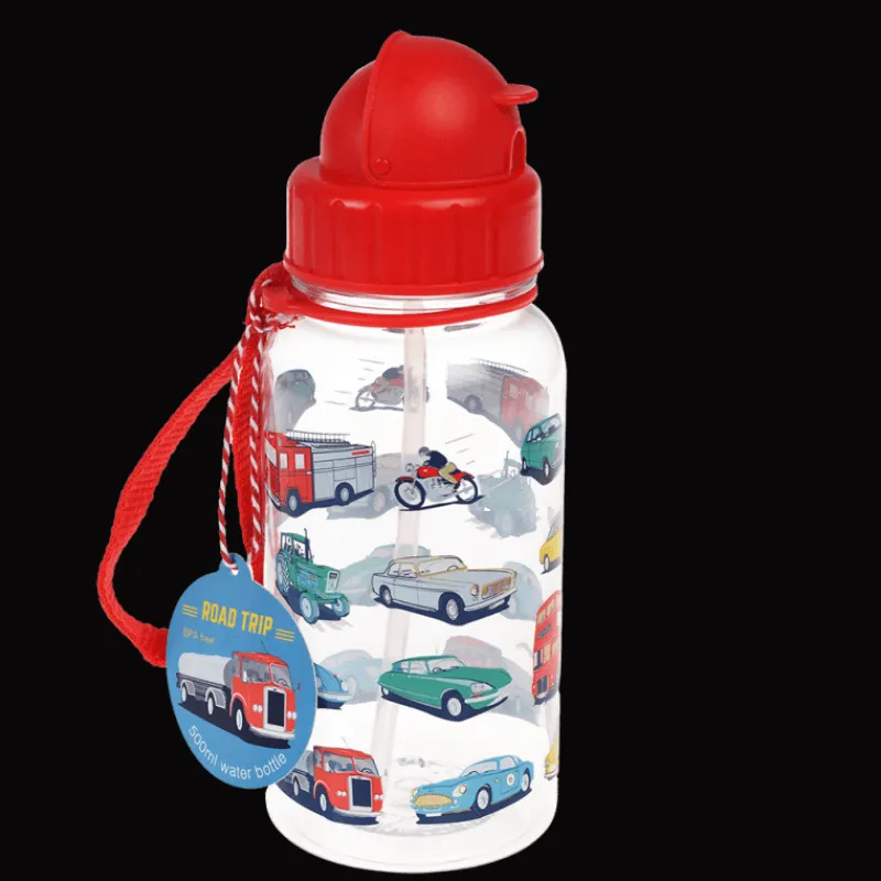 Rex London Children's water bottle with straw 500ml - Road Trip Online