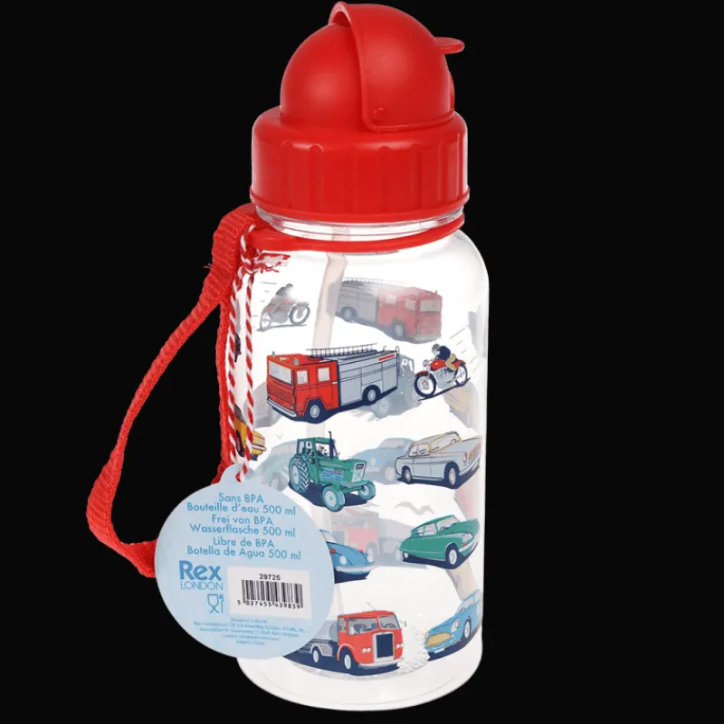Rex London Children's water bottle with straw 500ml - Road Trip Online