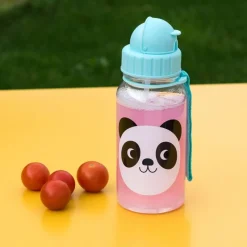Rex London Children's water bottle with straw 500ml - Miko the Panda Hot