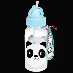 Rex London Children's water bottle with straw 500ml - Miko the Panda Hot