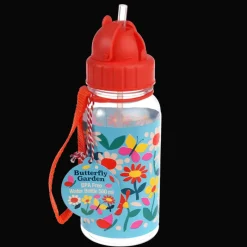 Rex London Children's water bottle with straw 500ml - Butterfly Garden Fashion