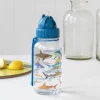 Rex London Children's water bottle with straw 500ml - Sharks Fashion