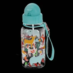Rex London Children's water bottle with straw 500ml - Woodland Best