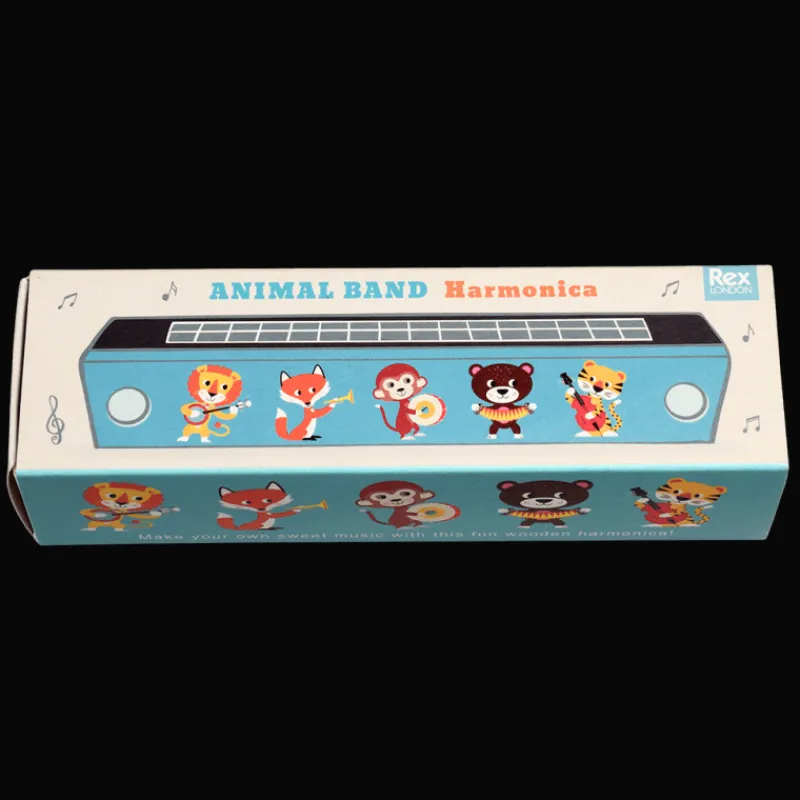 Rex London Children's wooden harmonica - Animal Band Sale