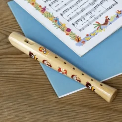 Rex London Children's wooden recorder - Animal Band Fashion