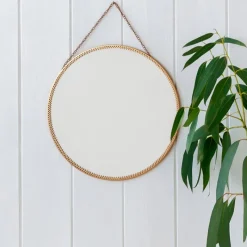 Rex London Circular hanging mirror (29cm) - Gold tone Outlet